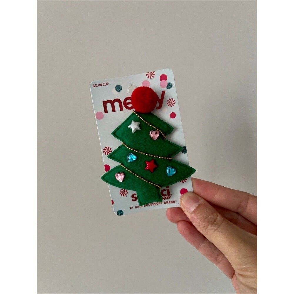 Scunci By Conair Girl’s Hair Clip Decorated Christmas Tree NEW